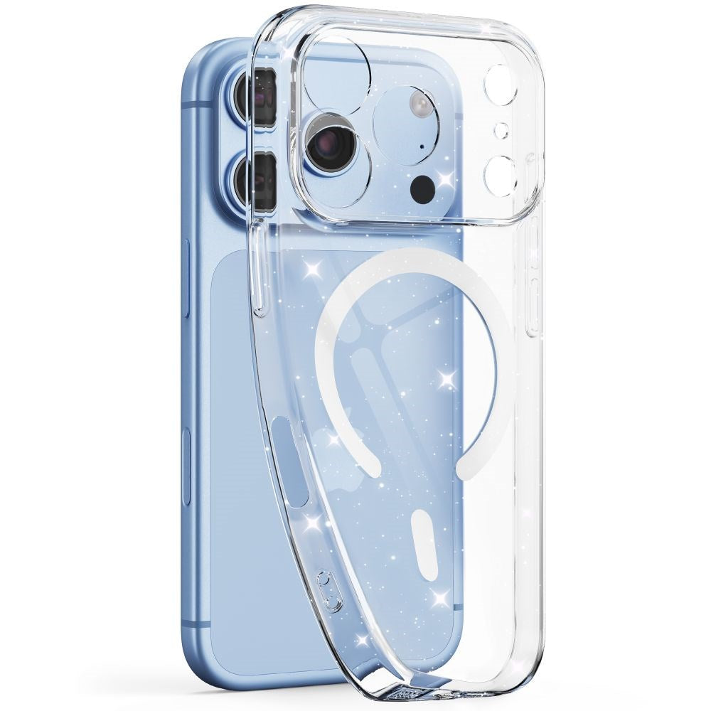 iPhone 18 Pro Max / 17 Pro Max Tech-Protect FlexAir Cover - MagSafe Kompatibel - Gennemsigtig / Glitter