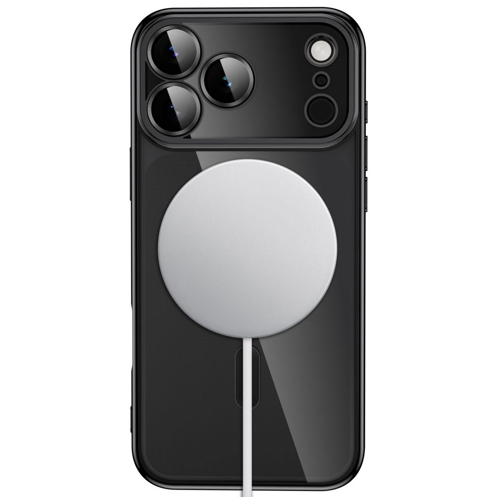 iPhone 18 Pro Max / 17 Pro Max Tech-Protect MagFlex Cover - MagSafe Kompatibel - Sort / Gennemsigtig