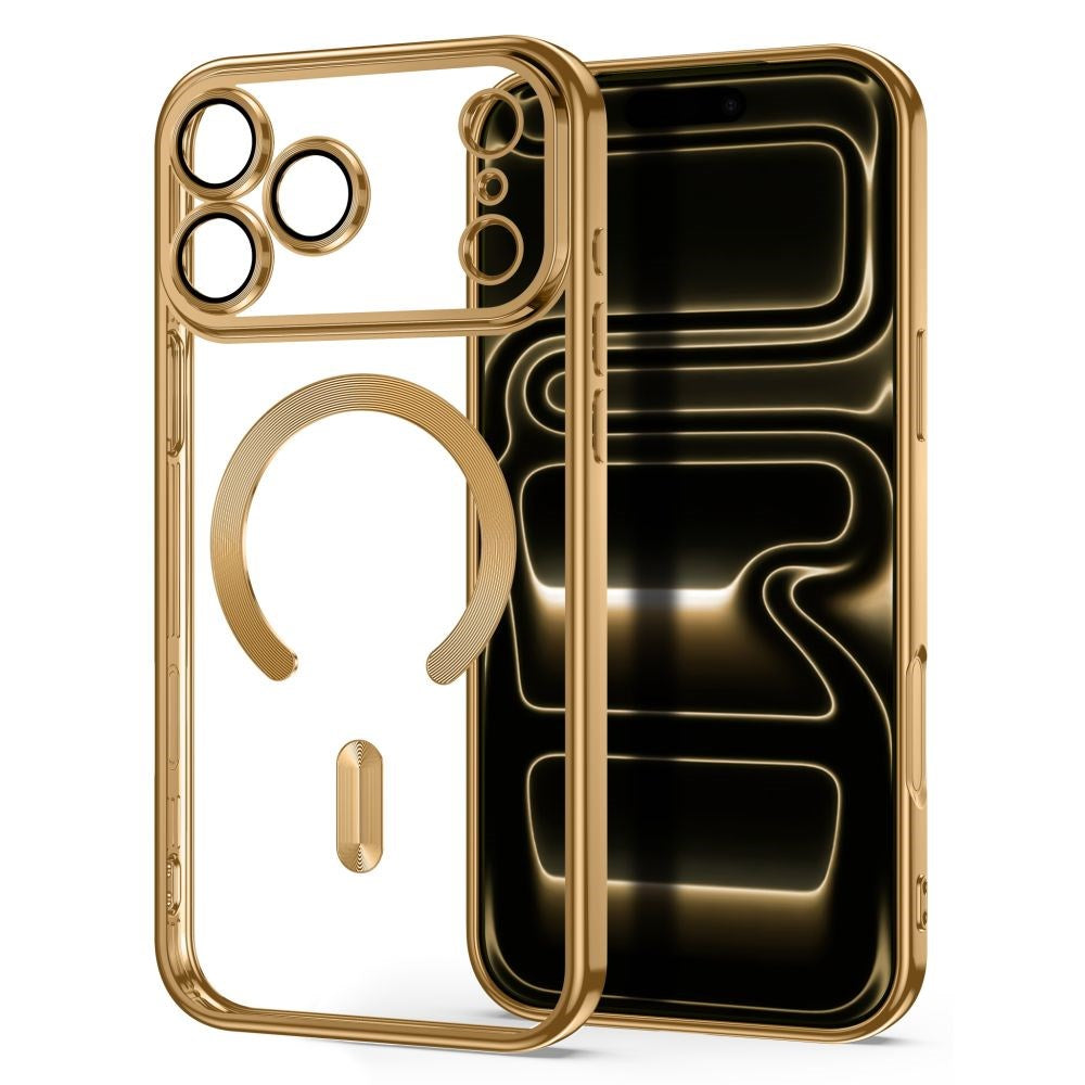 iPhone 18 Pro / 17 Pro Tech-Protect MagFlex Cover - MagSafe Kompatibel - Gennemsigtig / Guld