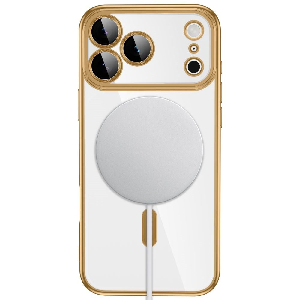 iPhone 18 Pro / 17 Pro Tech-Protect MagFlex Cover - MagSafe Kompatibel - Gennemsigtig / Guld