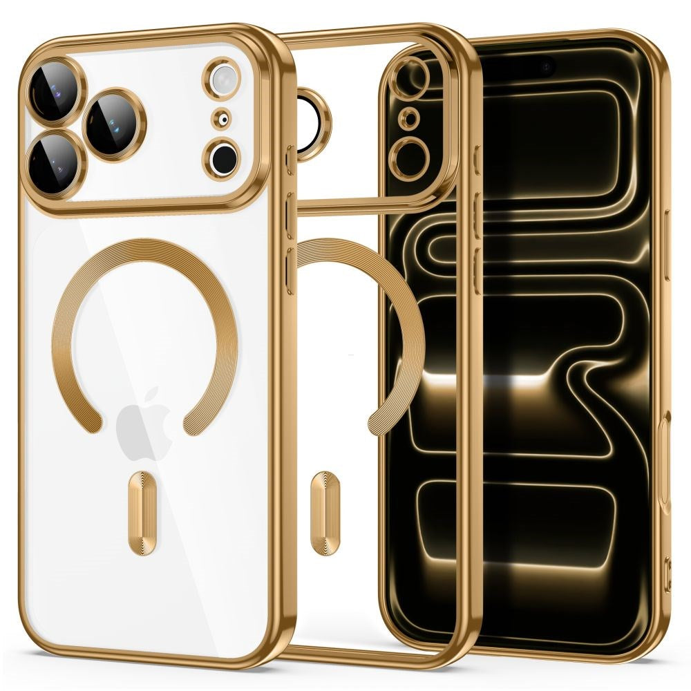 iPhone 18 Pro Max / 17 Pro Max Tech-Protect MagFlex Cover - MagSafe Kompatibel - Guld / Gennemsigtig