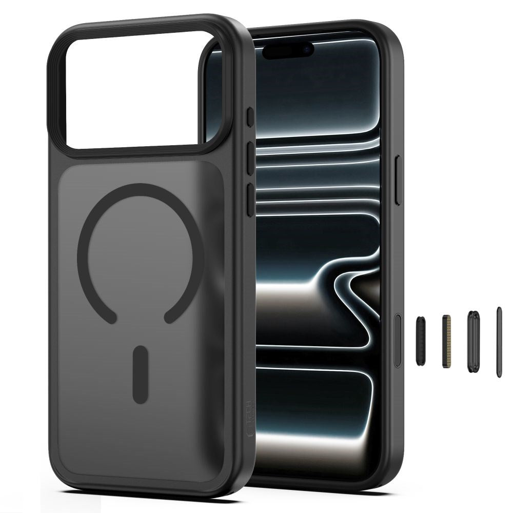 iPhone 18 Pro / 17 Pro Tech-Protect MagMat Cover - MagSafe Kompatibel - Mat Sort