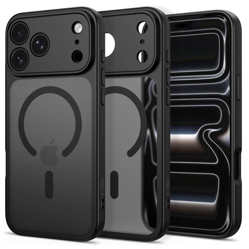 iPhone 17 Pro Max / 18 Pro Max Tech-Protect BasicMag Hybrid Cover - MagSafe Kompatibel - Mat Sort