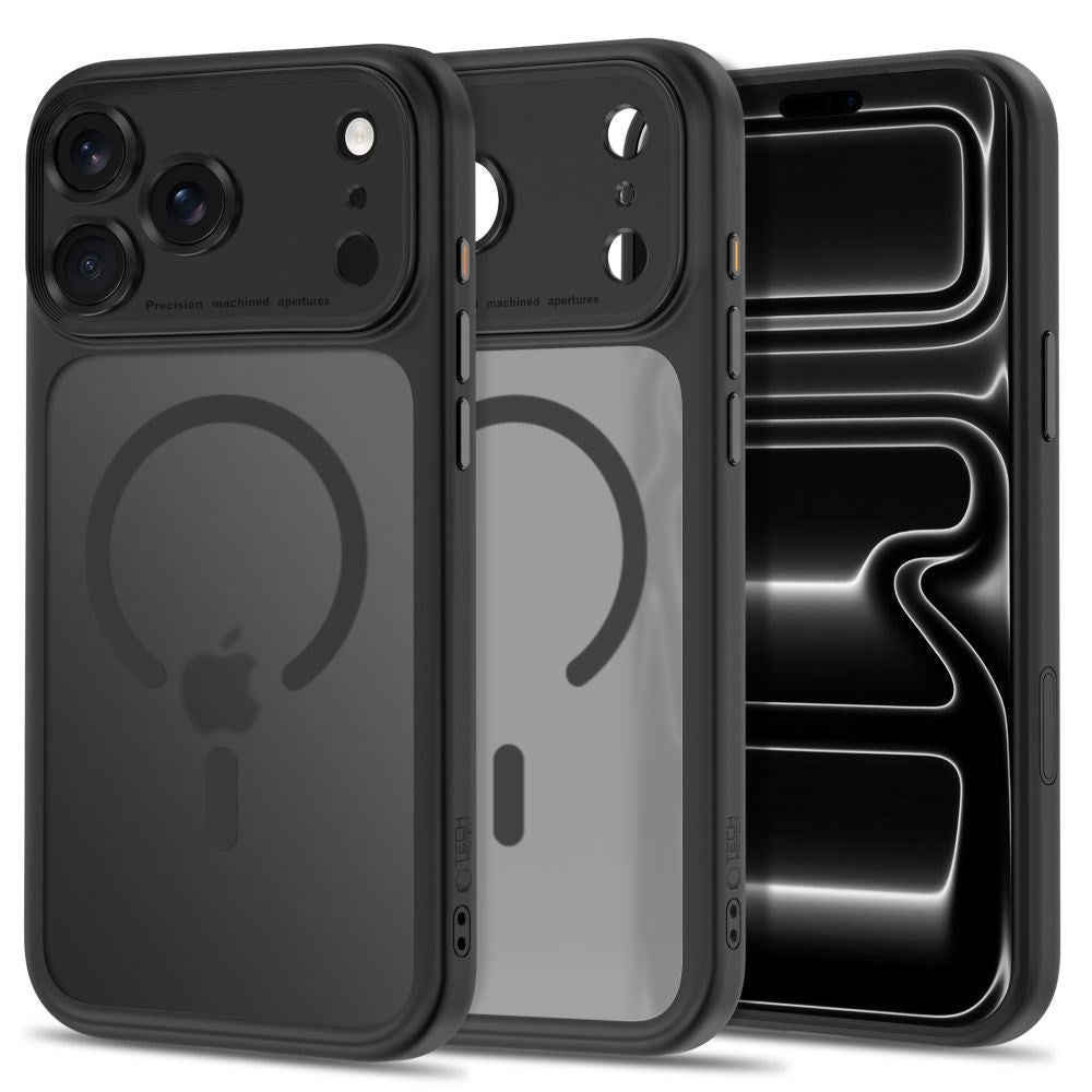 iPhone 18 Pro / 17 Pro Tech-Protect MagPeak Cover - MagSafe Kompatibel - Mat Sort