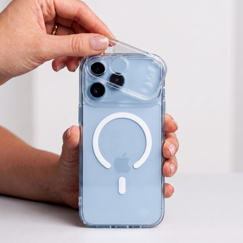 iPhone 18 Pro Max / 17 Pro Max Tech-Protect MagPeak CC Cover - MagSafe Kompatibel - Gennemsigtig