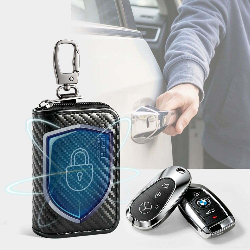 Tech-Protect KLR300 Etui til Bilnøgle m. RFID-Blokering - Sort / Karbon