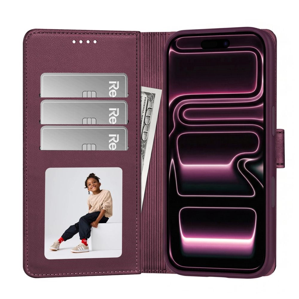 iPhone 18 Pro Max / 17 Pro Max Tech-Protect Wallet Flipcover - MagSafe Kompatibel - Rød