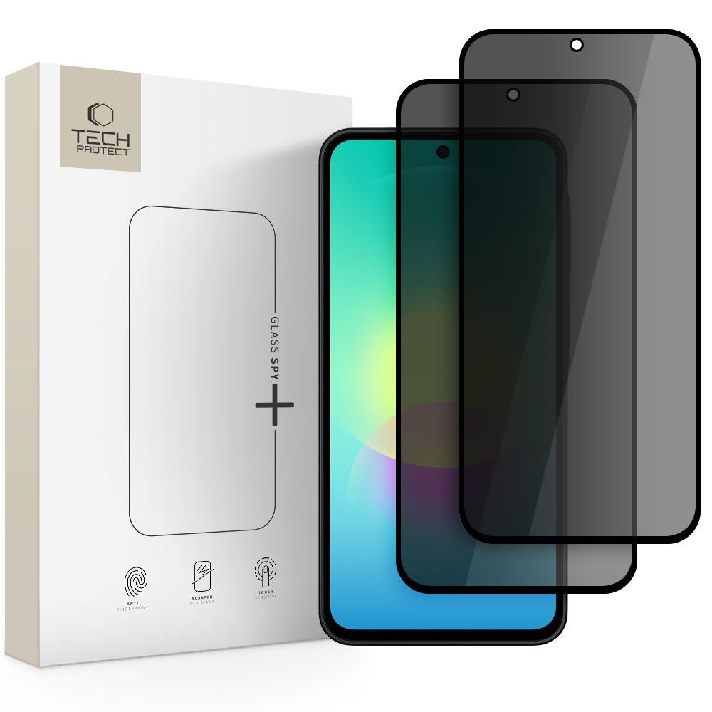 Samsung Galaxy A27 Tech-Protect Glass Spy+ Skærmbeskyttelsesglas - Privacy Funktion - 2 stk. - Gennemsigtig