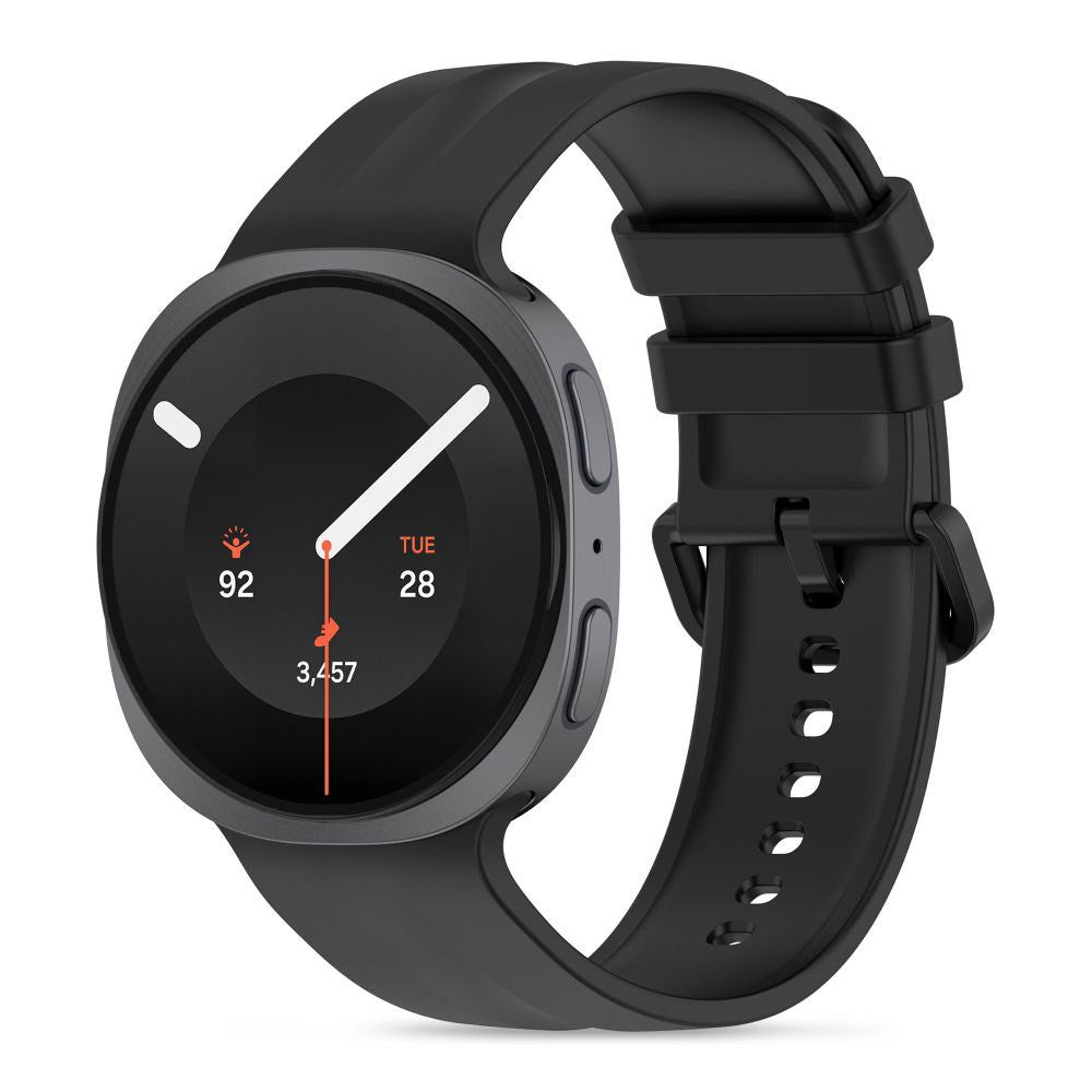 Samsung Galaxy Watch 8 / 9 / Classic (40 / 44 / 46mm) Tech-Protect Silicone Evo Urrem - Sort