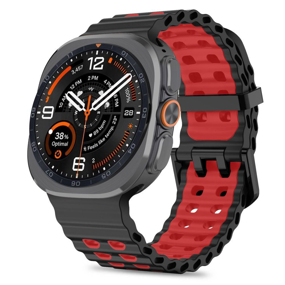 Samsung Galaxy Watch Ultra 2 / Ultra (47mm) Tech-Protect IconBand Pro Urrem - Sort / Rød