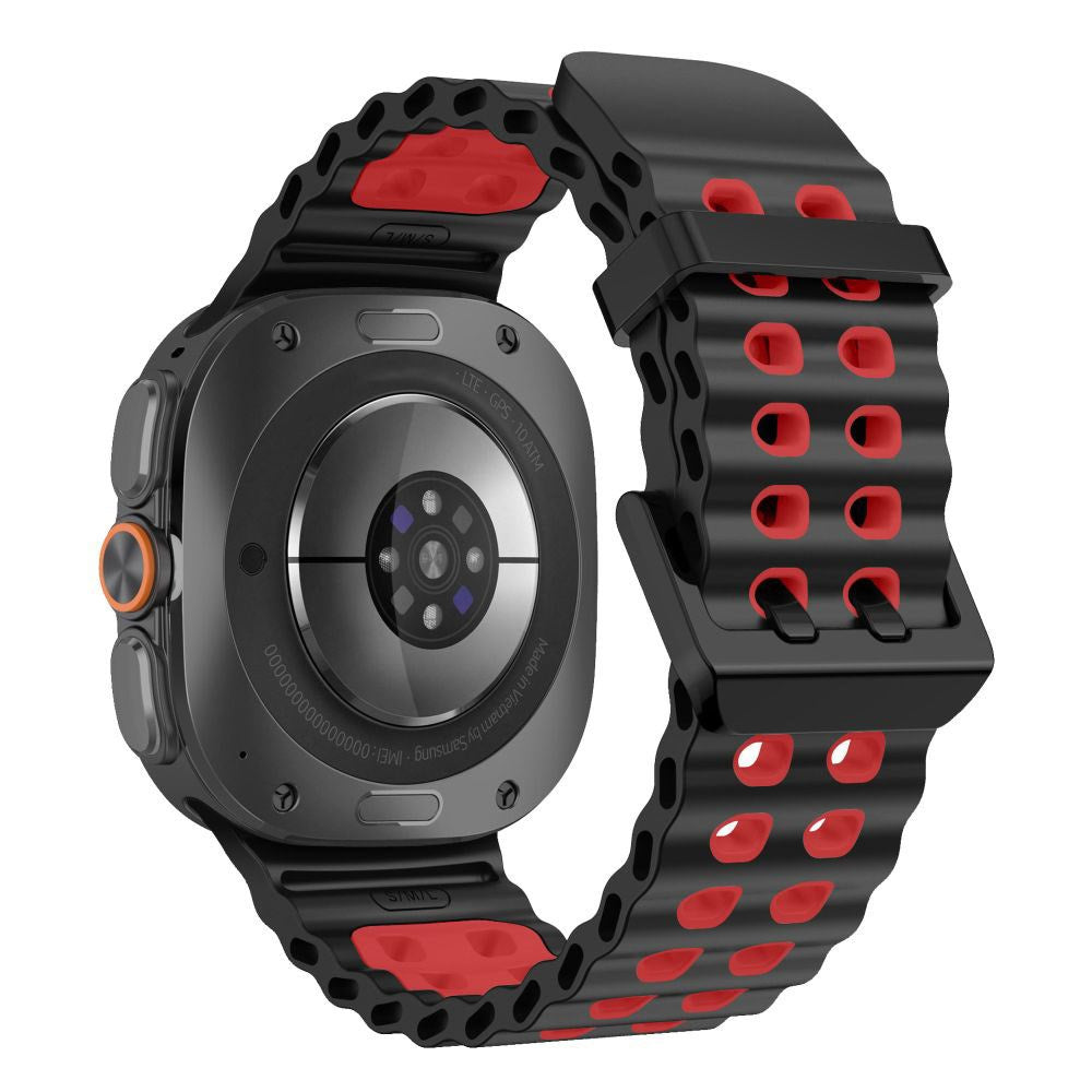 Samsung Galaxy Watch Ultra 2 / Ultra (47mm) Tech-Protect IconBand Pro Urrem - Sort / Rød