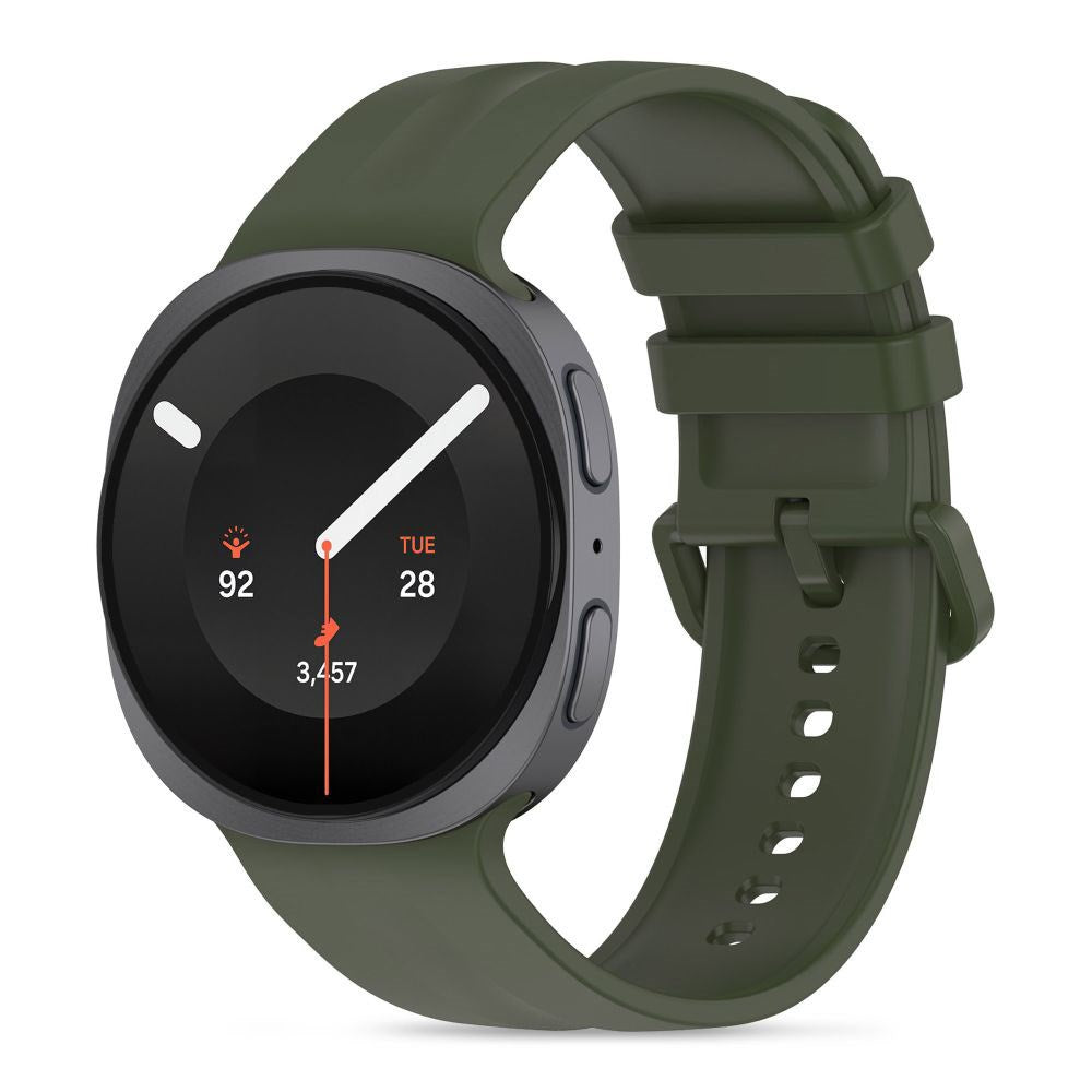 Samsung Galaxy Watch 8 / 9 / Classic (40 / 44 / 46mm) Tech-Protect Silicone Evo Urrem - Mørkegrøn