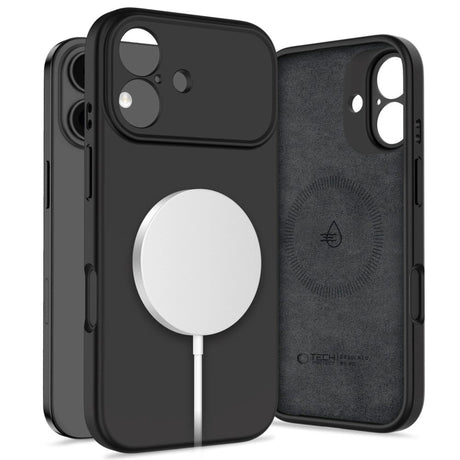 iPhone 17 Tech-Protect Silicone Cover - MagSafe Kompatibel - Sort