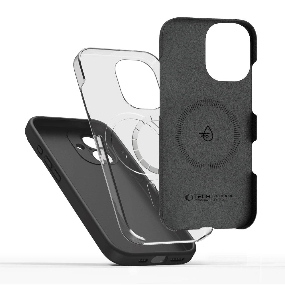 iPhone 17 Tech-Protect Silicone Cover - MagSafe Kompatibel - Sort
