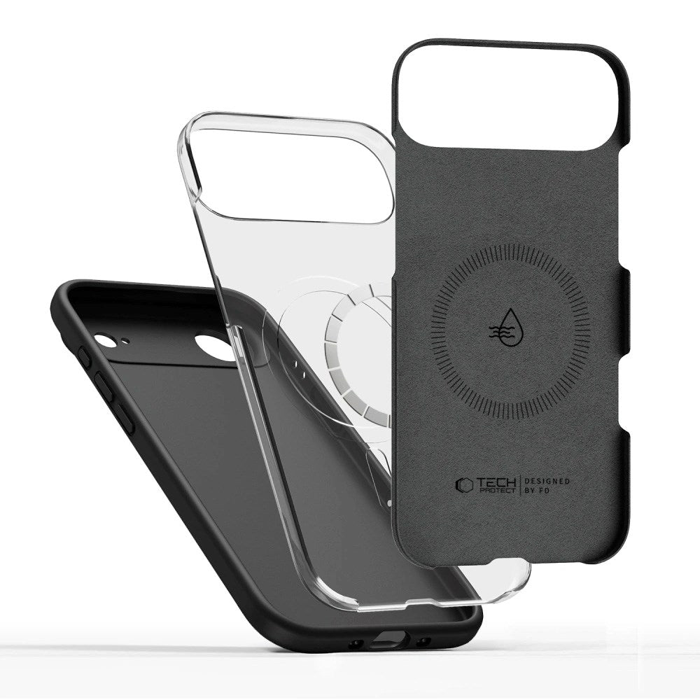 iPhone Air Tech-Protect Silicone Cover - MagSafe Kompatibel - Sort