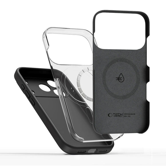 iPhone 17 Pro Tech-Protect Silicone Cover - MagSafe Kompatibel - Sort