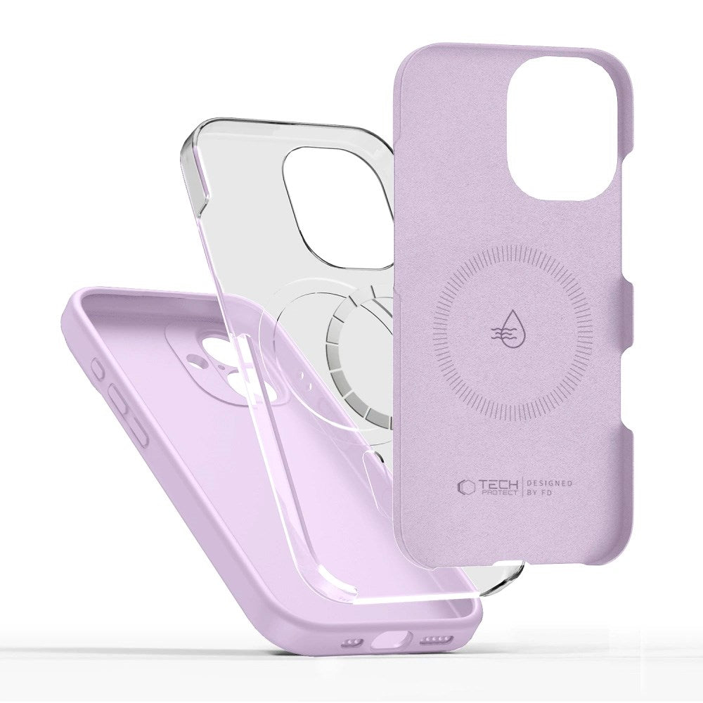 iPhone 17 Tech-Protect Silicone Cover - MagSafe Kompatibel - Lilla