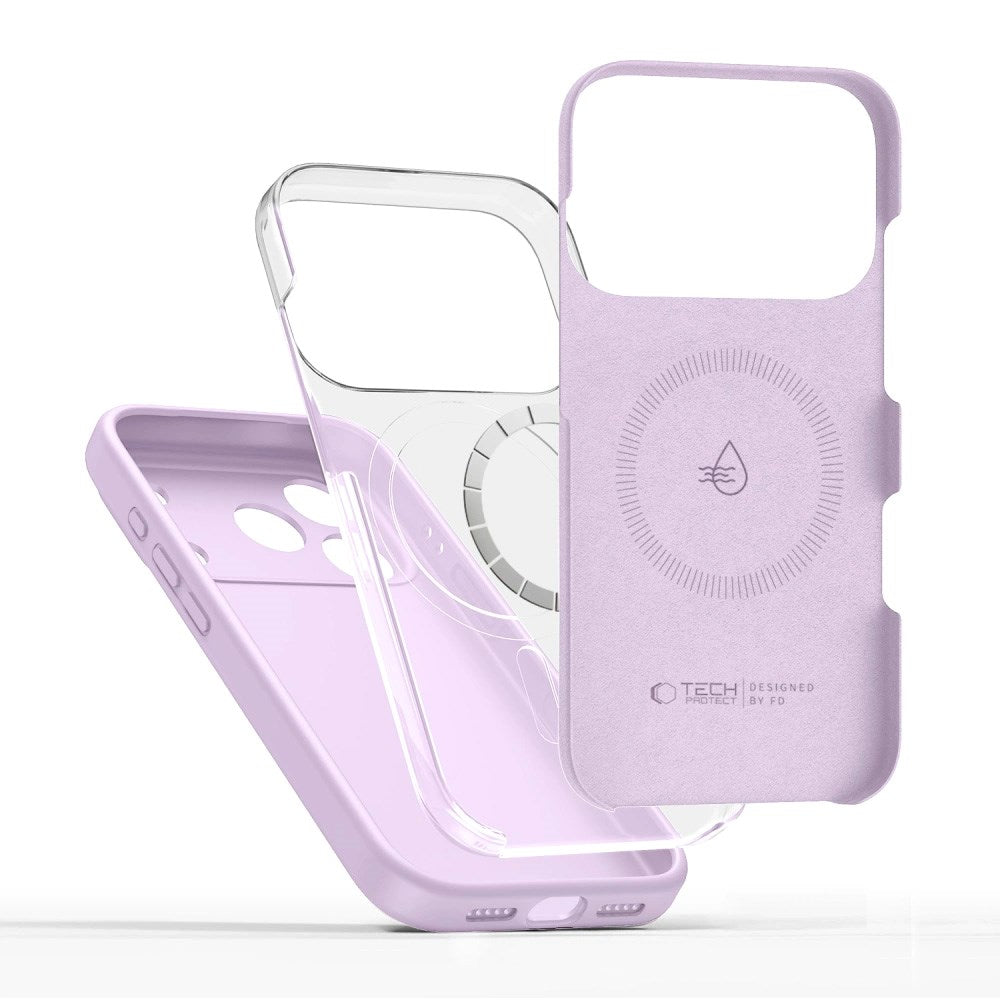iPhone 17 Pro Tech-Protect Silicone Cover - MagSafe Kompatibel - Lilla