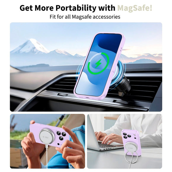 iPhone 17 Pro Tech-Protect Silicone Cover - MagSafe Kompatibel - Lilla