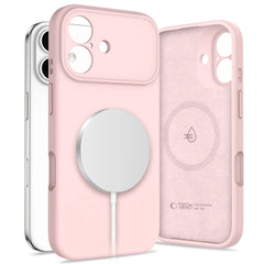 iPhone 17 Tech-Protect Silicone Cover - MagSafe Kompatibel - Lyserød