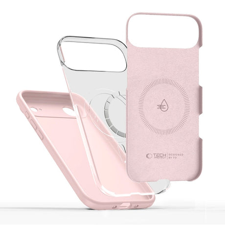 iPhone Air Tech-Protect Silicone Cover - MagSafe Kompatibel - Lyserød