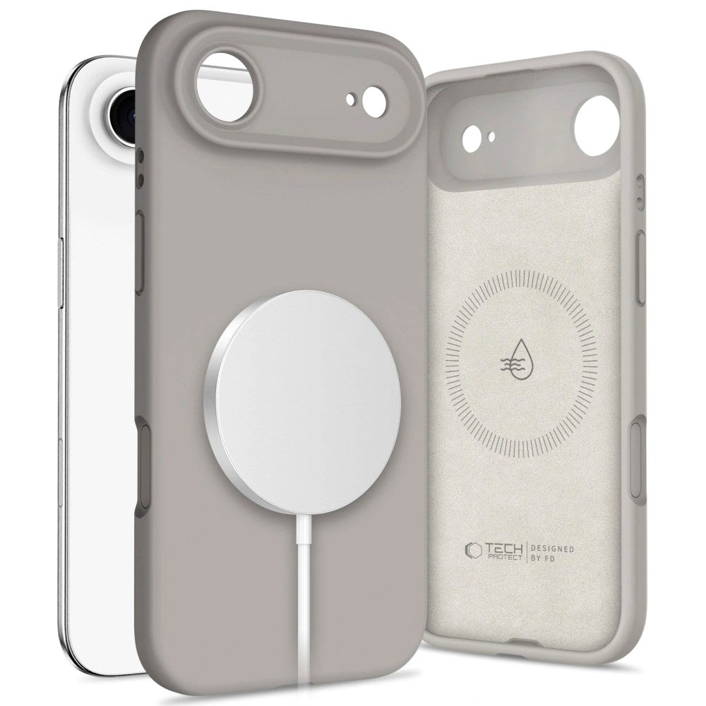 iPhone Air Tech-Protect Silicone Cover - MagSafe Kompatibel - Grå