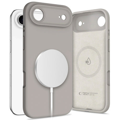 iPhone Air Tech-Protect Silicone Cover - MagSafe Kompatibel - Grå