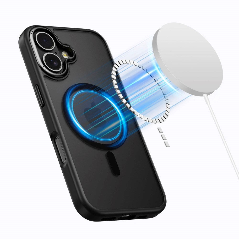 iPhone 17 Tech-Protect MagEdge Hybrid Cover - MagSafe Kompatibel - Mat Sort