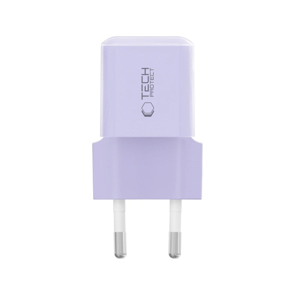 Tech-Protect NCM25 Vægoplader m. 25W - 1 x USB-C - Lilla
