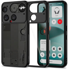 Nothing Phone (3) Tech-Protect MagMat Hybrid Cover - Gennemsigtig / Sort