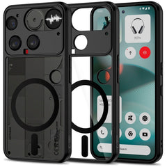 Nothing Phone (3) Tech-Protect MagMat Hybrid Cover - MagSafe Kompatibel - Gennemsigtig / Sort