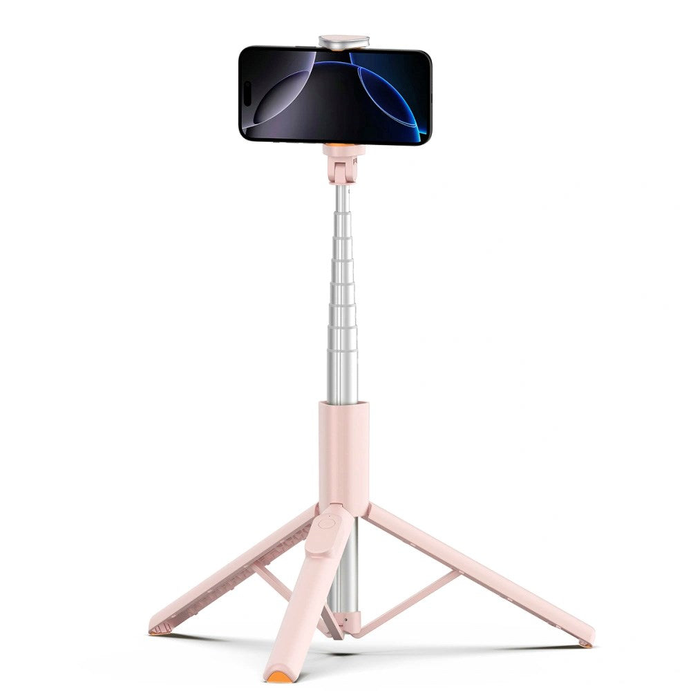 Tech-Protect Bluetooth Selfie Stick Tripod - Lyserød