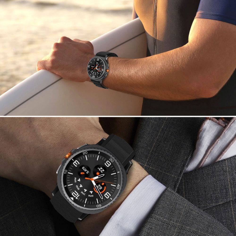Samsung Galaxy Watch 8 / 9 / Classic (40 / 44 / 46mm) Tech-Protect Nylon Pro Urrem - Orange