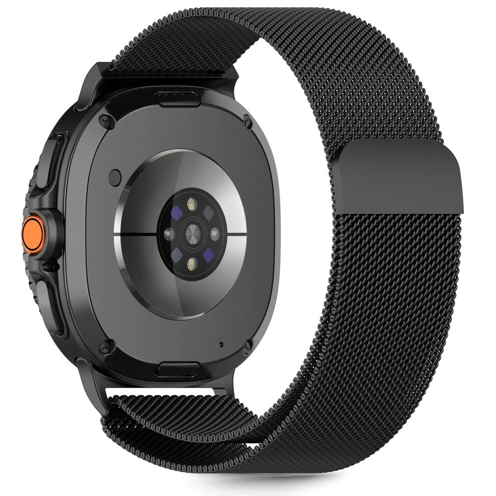 Tech-Protect Samsung Galaxy Watch 8 / 8 Classic (40 / 44 / 46mm) Milanse Rustfri Stål Rem - Sort