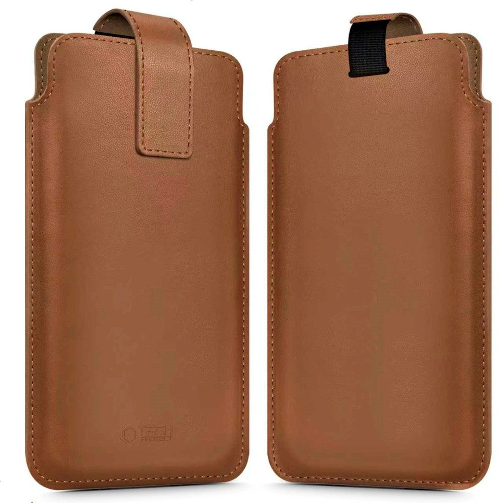 Tech-Protect Universal Mobil Pouch - 17 x 10 cm - Brun