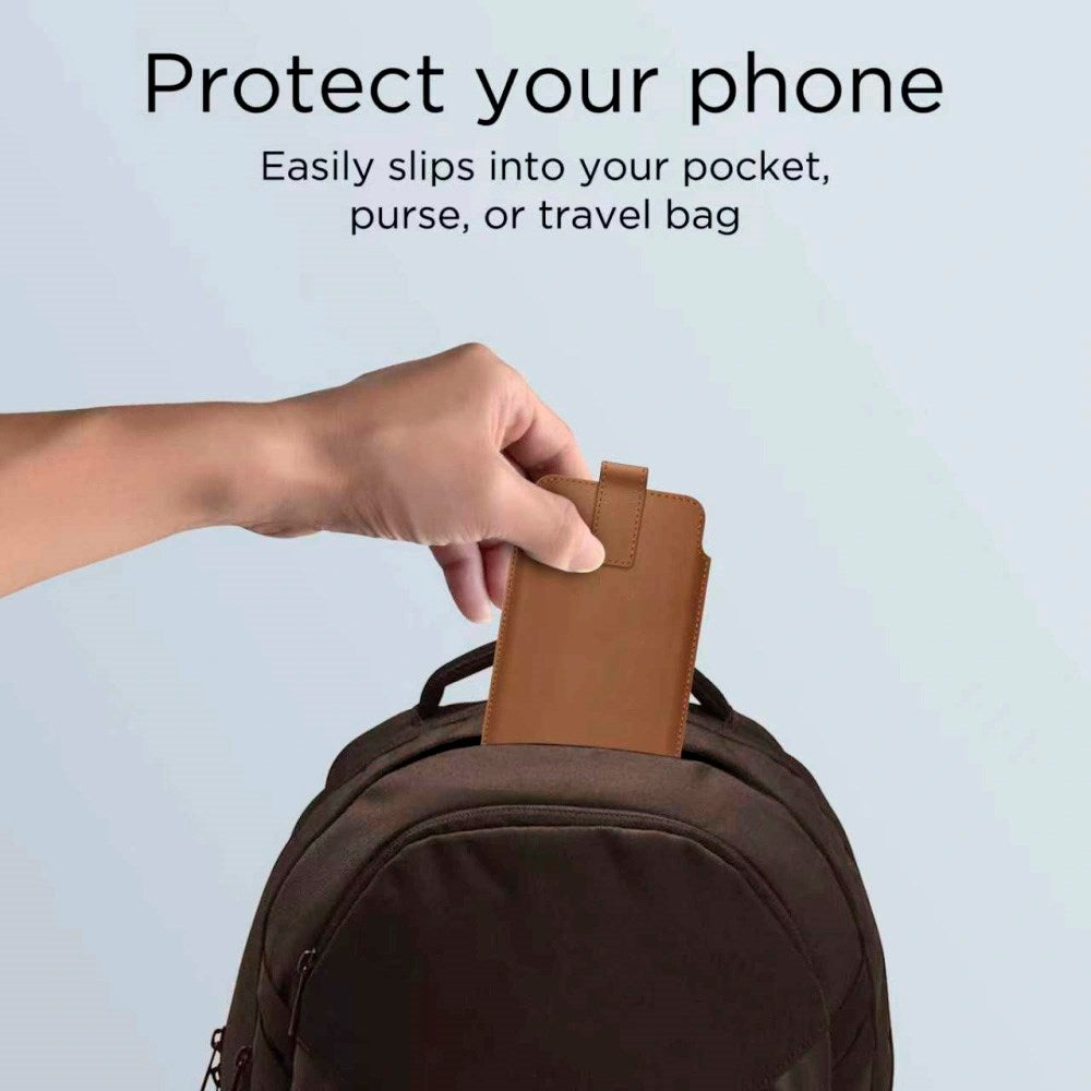 Tech-Protect Universal Mobil Pouch - 17 x 10 cm - Brun