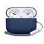 Apple AirPods Pro (3. Gen) Tech-Protect Silikone Cover m. Rem - Mørkeblå
