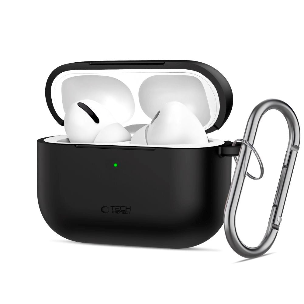 Apple AirPods Pro (3. gen.) Tech-Protect Silicone Hook Cover - Sort