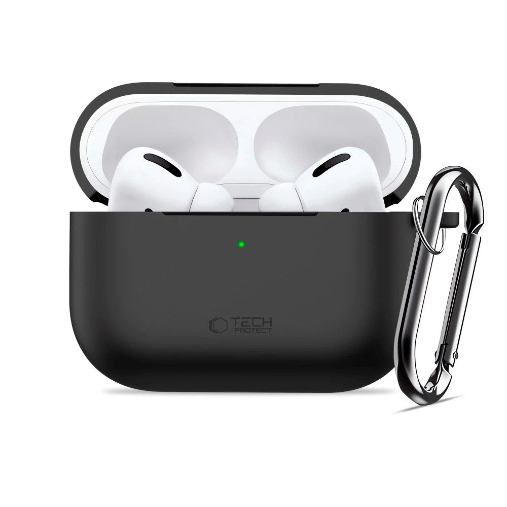 Apple AirPods Pro (3. gen.) Tech-Protect Silicone Hook Cover - Sort
