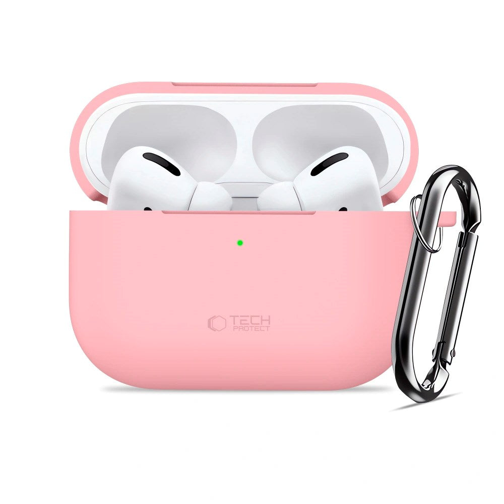 Apple AirPods Pro (3. gen.) Tech-Protect Silicone Hook Cover - Lyserød