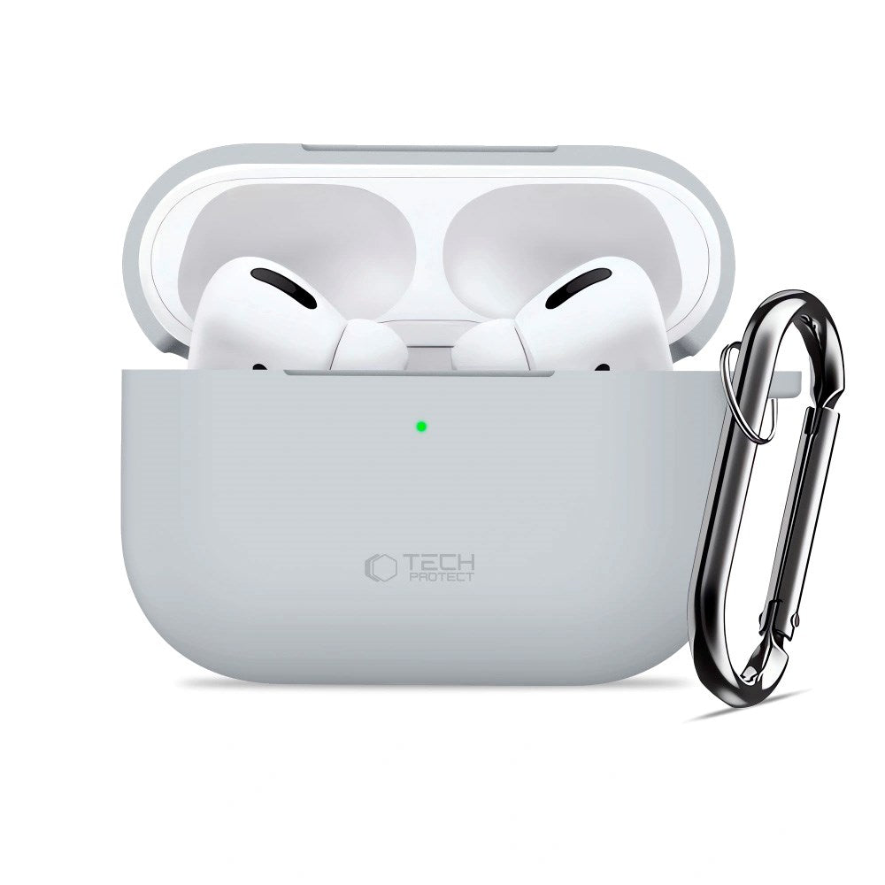 Apple AirPods Pro (3. gen.) Tech-Protect Silicone Hook Cover - Grå
