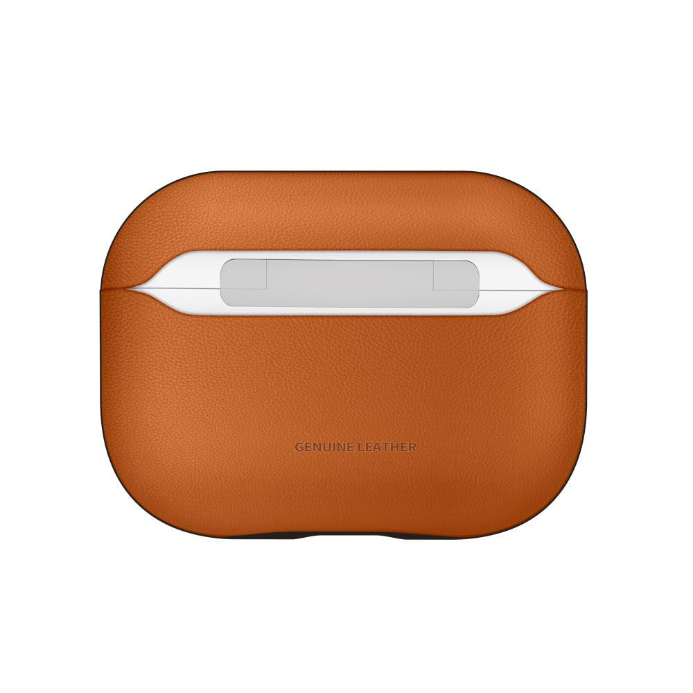 Apple AirPods Pro (3. gen.) Tech-Protect NaturalFit Kunstlæder Cover m. Rem - Brun