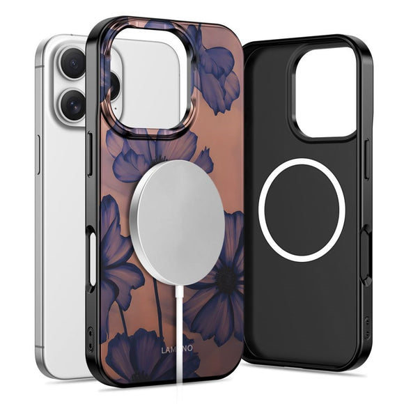 iPhone 16 Pro Max Tech-Protect Lamano Cover - MagSafe Kompatibel - Velvet Night