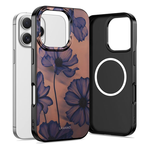iPhone 16 Pro Max Tech-Protect Lamano Cover - MagSafe Kompatibel - Velvet Night