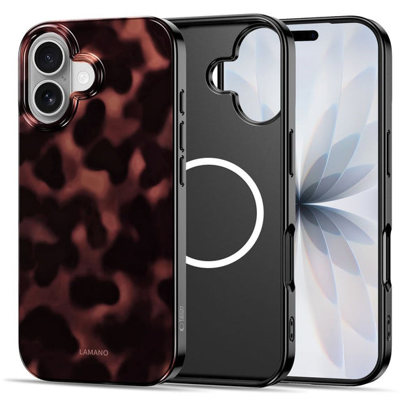 iPhone 16 Tech-Protect Lamano Cover - MagSafe Kompatibel - Panther