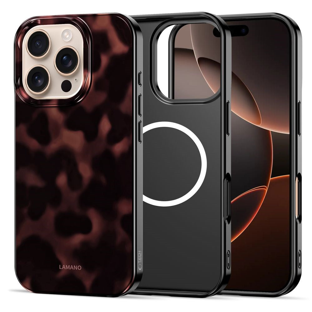 iPhone 16 Pro Tech-Protect Lamano Cover - MagSafe Kompatibel - Panther