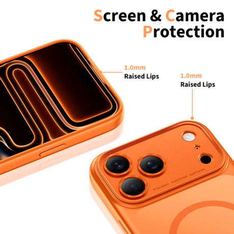 iPhone 17 Pro Tech-Protect Magpeak Cover - MagSafe Kompatibel - Matte Cosmic Orange