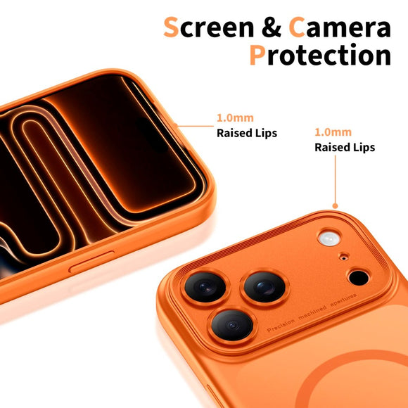 iPhone 17 Pro Tech-Protect Magpeak Cover - MagSafe Kompatibel - Matte Cosmic Orange