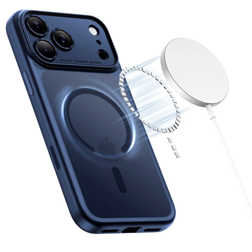 iPhone 17 Pro Max Tech-Protect Magpeak Cover - MagSafe Kompatibel - Matte Deep Blue - (DEMO)
