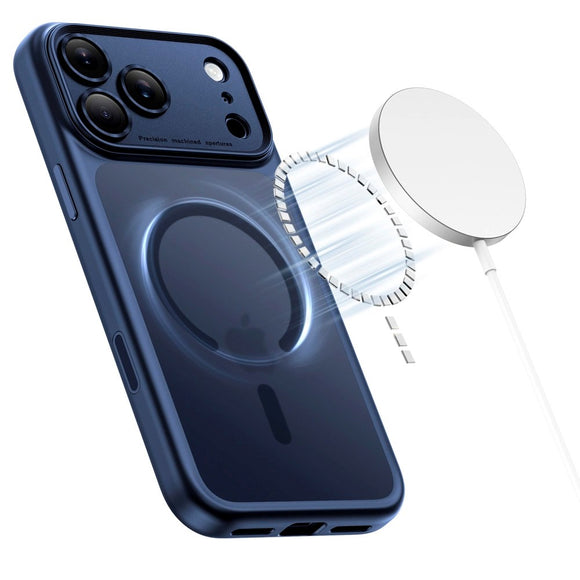 iPhone 17 Pro Max Tech-Protect Magpeak Cover - MagSafe Kompatibel - Matte Deep Blue - (DEMO)